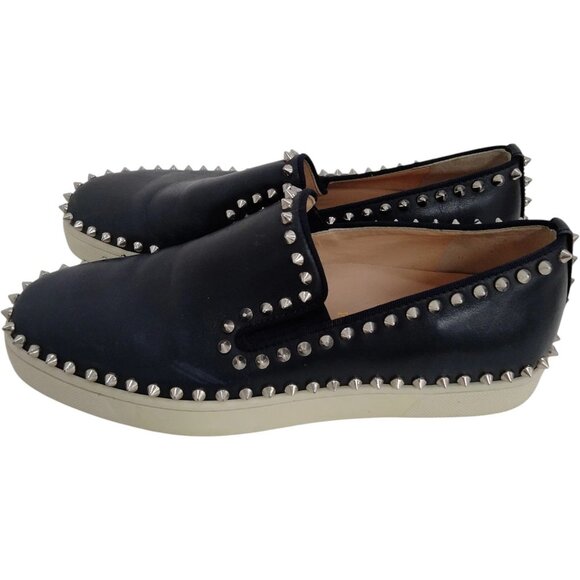 (L3) Christian Louboutin Shoe Black Leather - Picture 4 of 8